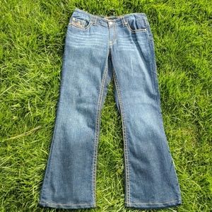 Seven7 straight bootcut denim jeans jeweled 16